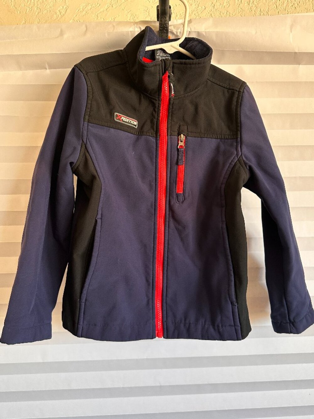 Mountain Expedition Boys Navy and Red Winter Coat Jacket Insulated Size Small S